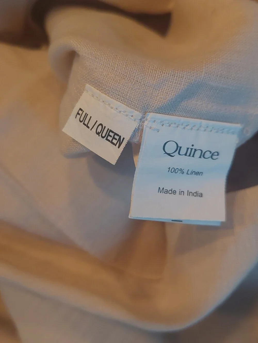 NWOT! Quince European Linen Sand Duvet Cover & Shams! Sz. Full/ Queen! (656)